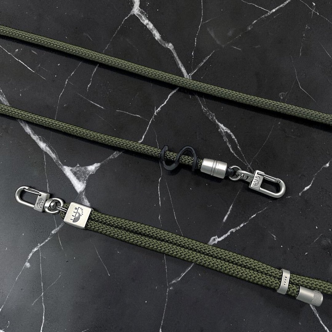 niji 手机调节绳 橄榄绿色 7mm Olive color - 其他 - 塑料 黑色