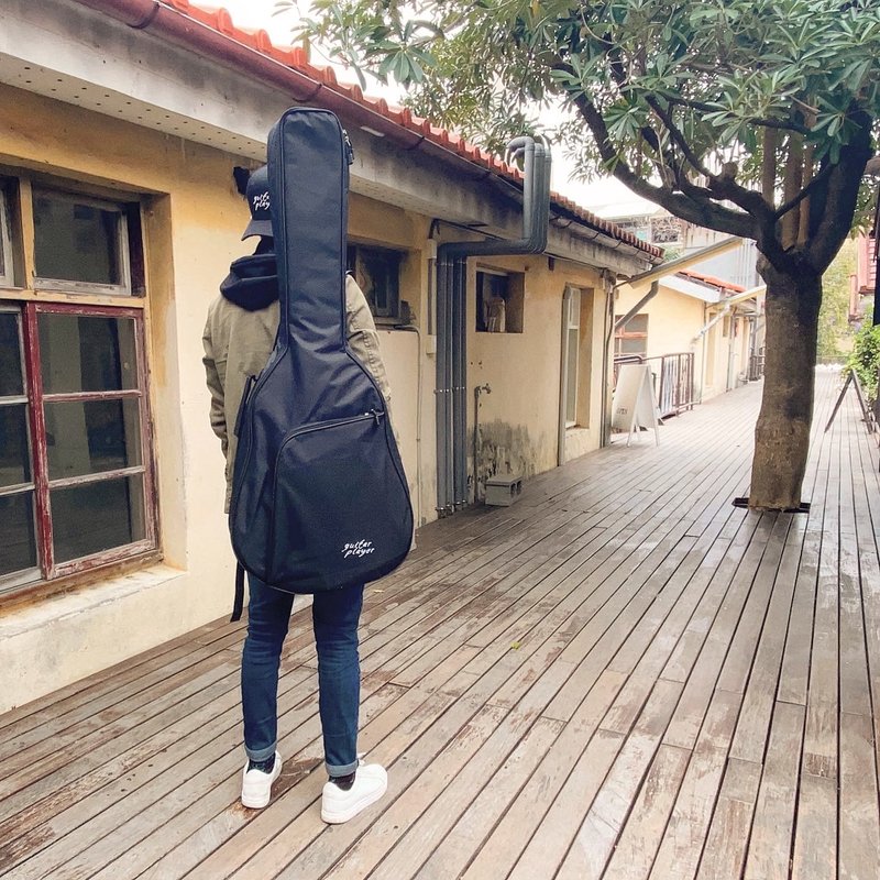 Guitar Player 防泼水可双肩手提加厚吉他袋 - 吉他配件 - 防水材质 黑色