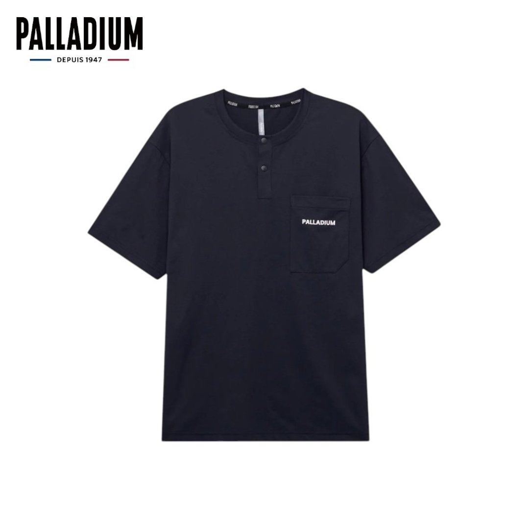 PALLADIUM 亨利领口袋T恤 男女款 铅黑 1011533 - 男装上衣/T 恤 - 其他人造纤维 白色