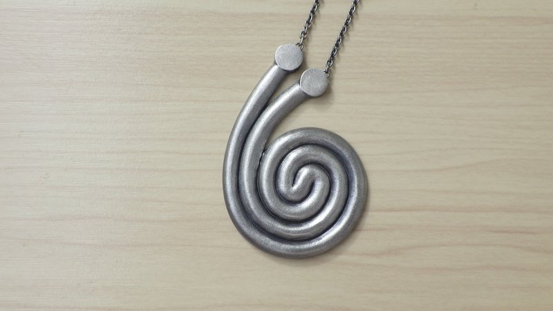 蜗牛坠饰 - 项链 - 其他金属 银色