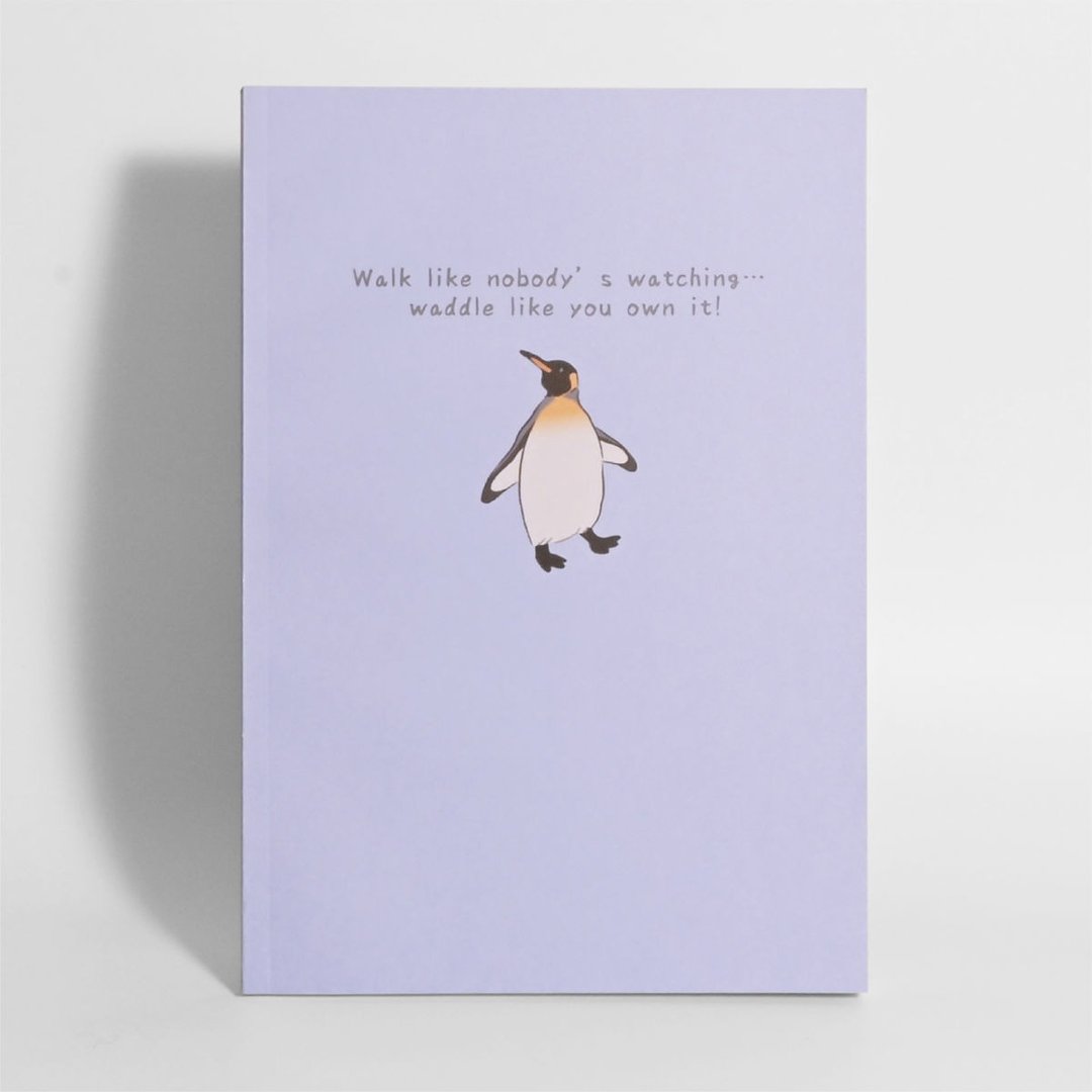 动物插画笔记本 | 国王企鹅 Waddle like you own it. - 笔记本/手帐 - 纸 