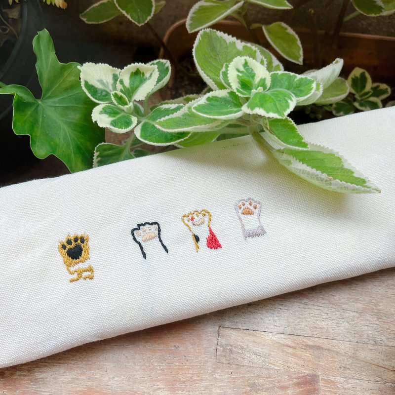 猫掌刺绣帆布袋。零基础刺绣入门班。企业包班可。Team building - 编织/羊毛毡/布艺 - 棉．麻 