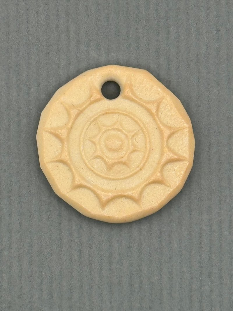 【达墨克手作】柴烧白瓷项链 - 船之眼no.03 - 项链 - 瓷 白色