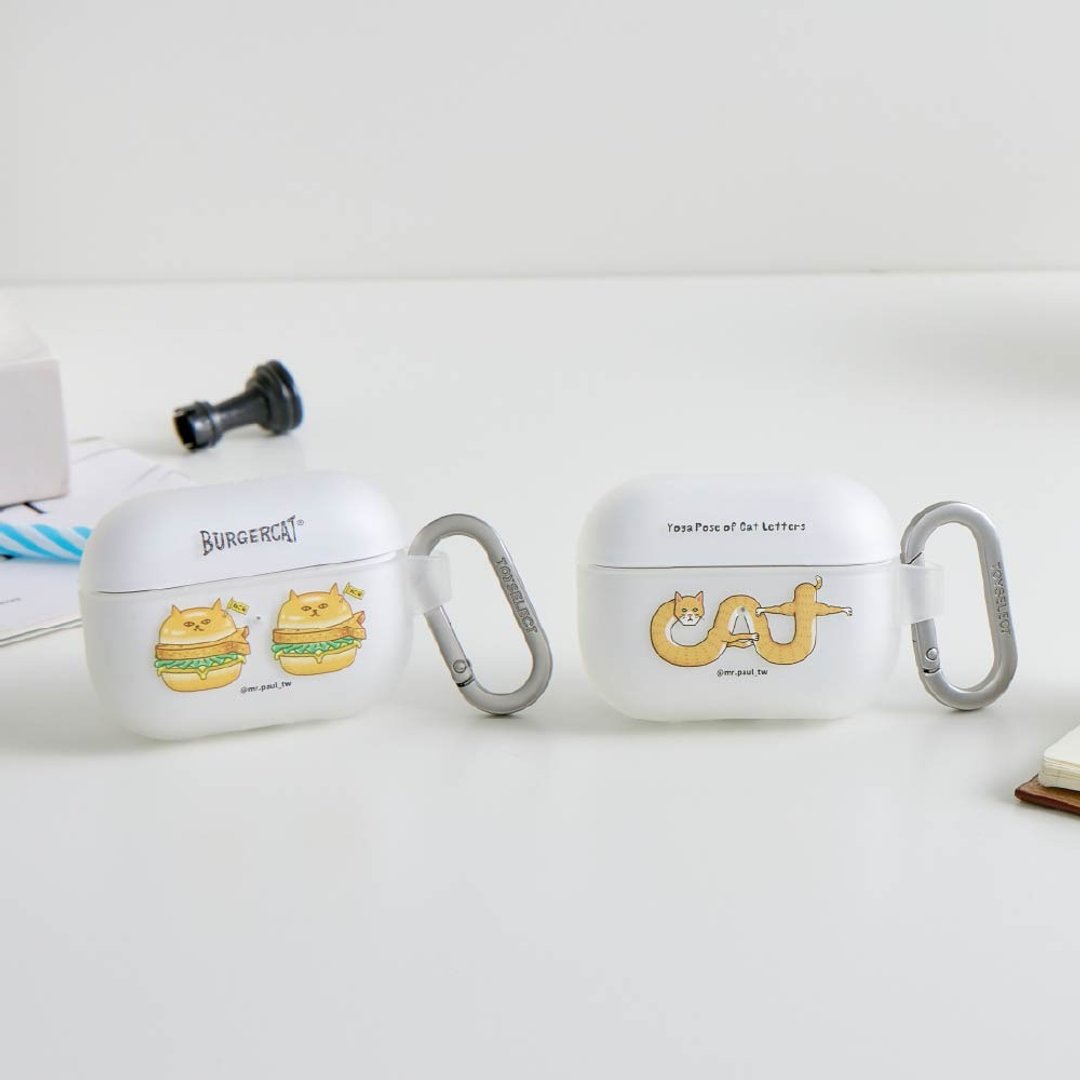 保罗先生 喵堡 BurgerCat 强悍防摔 AirPods 保护套 - 耳机收纳 - 塑料 多色