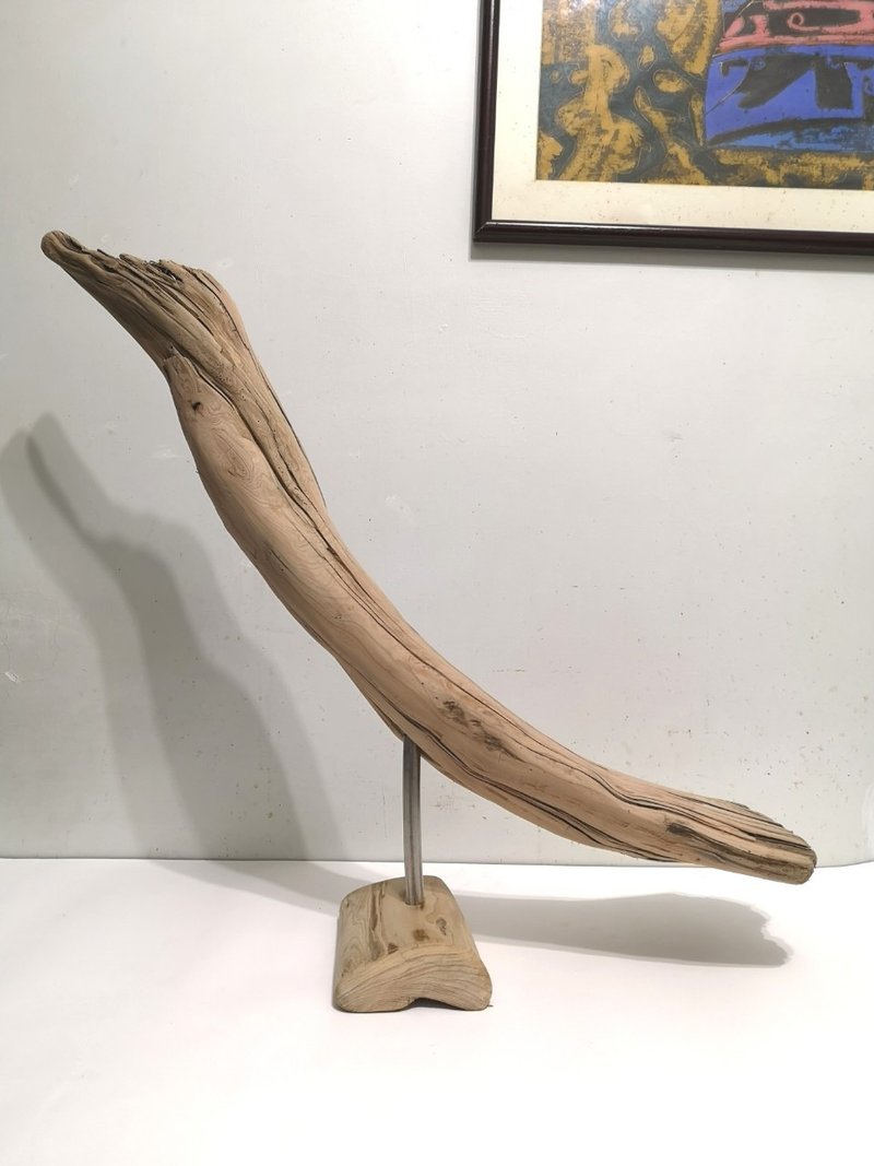 -飞鸟- 桧木 木制艺品 木头摆饰 木头摆饰品 手作艺品 木头摆件 - 摆饰 - 木头 咖啡色