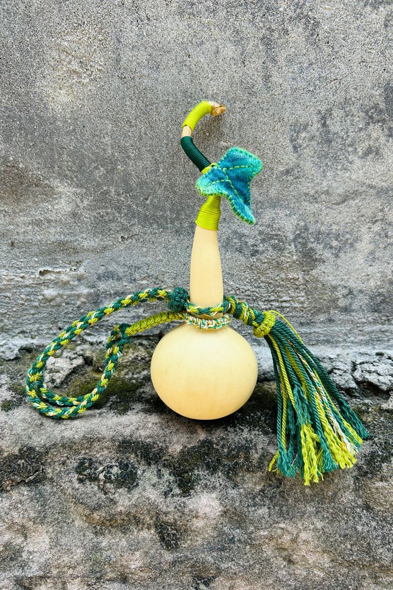 【福袋】壹染指原创手作 | 自种葫芦 手缝布艺 编绳 | 一物一 - 吊饰 - 植物．花 绿色