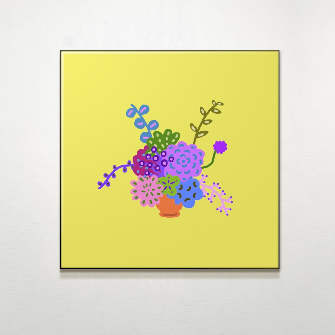Potted Flower / 鱼羊fisheeptung.插画.客厅.卧室挂画.空间布置 - 海报/装饰画/版画 - 防水材质 