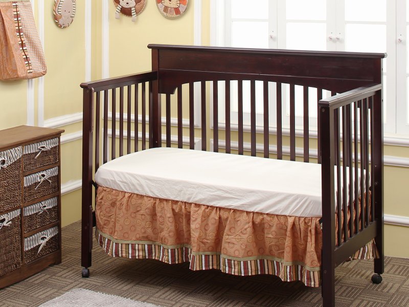 婴儿床床品床裙纯棉适用130*70婴儿床 - 婴儿床上用品 - 棉．麻 卡其色