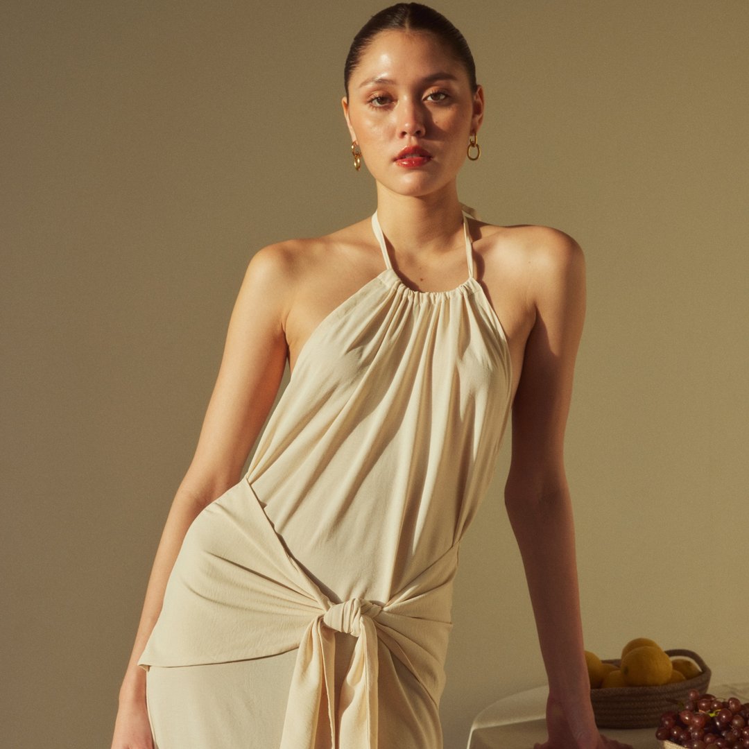 LEILA MAXI DRESS - 洋装/连衣裙 - 其他材质 