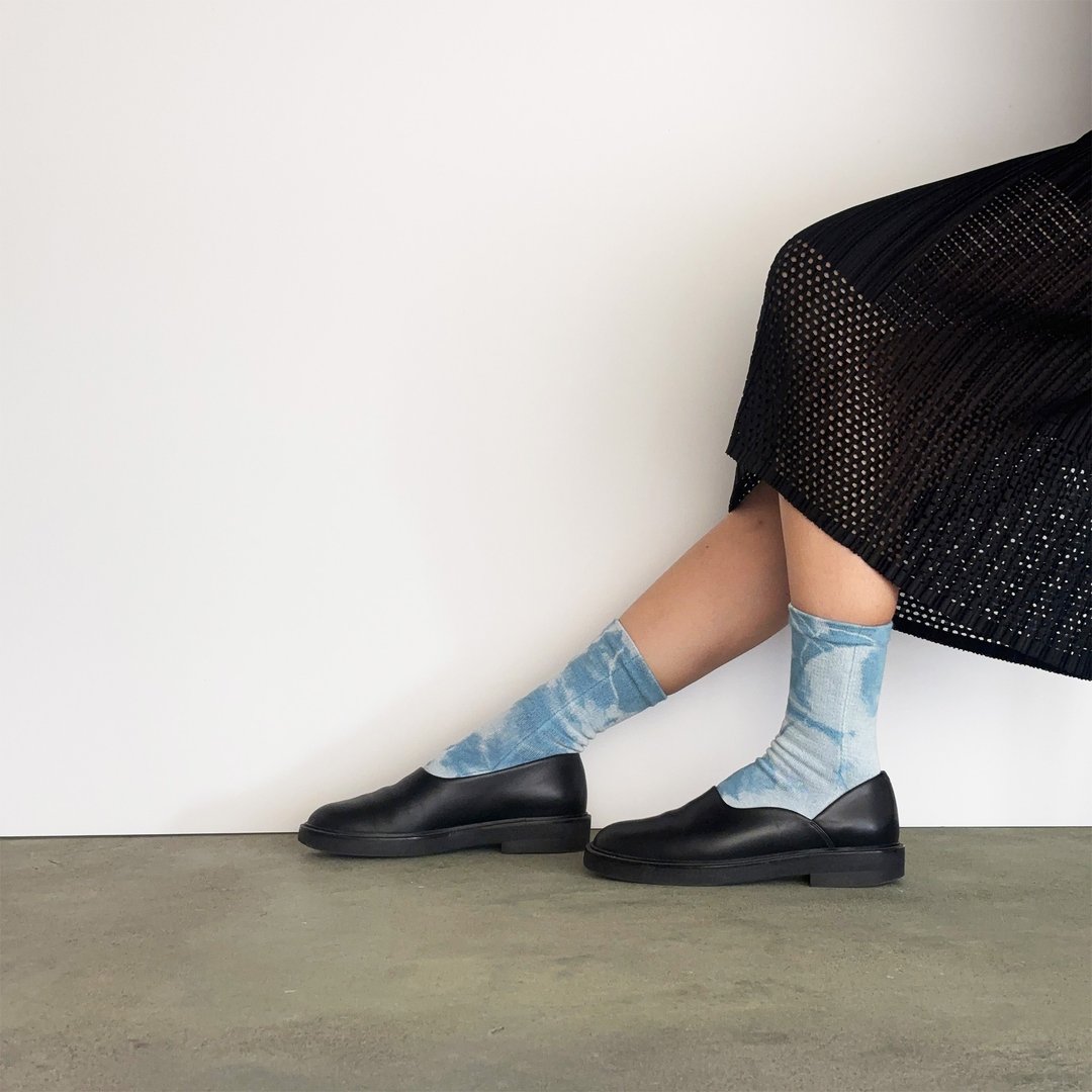 日本制造 靛蓝染色 JAPANBLUE INDIGO DYED SOCKS 5趾 #3 - 袜子 - 棉 
