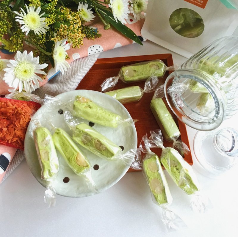 [暖阳] 甜蜜伴手礼 ❥ 小山园若竹抹茶夏威夷豆牛轧糖 **每月15号预购出货**蛋奶素可食 - 零食/点心 - 新鲜食材 