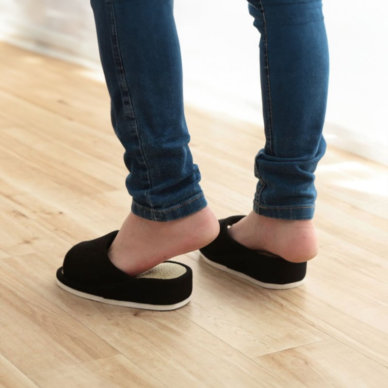 【天然材质】健身小脚拖鞋 机能拖鞋边走边运动 紧实肌肉小腿脚踝 - 室内拖鞋 - 植物．花 