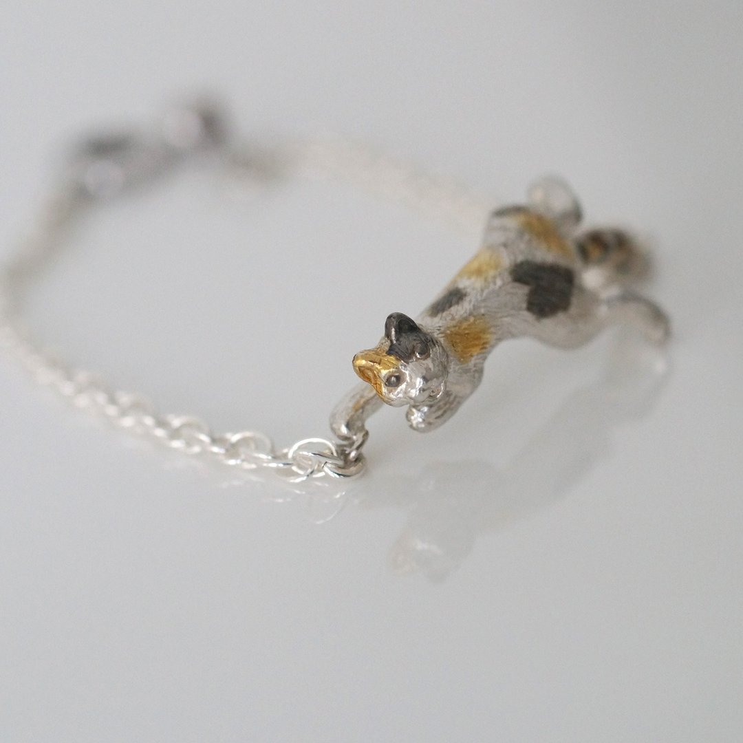Talking calico bracelet - 手链/手环 - 其他金属 银色