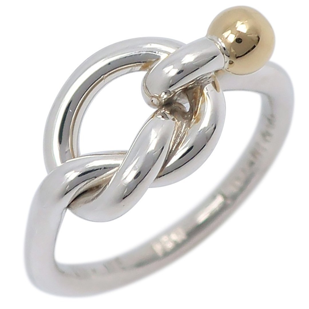 【日本直送】蒂芙尼 TIFFANY&Co. Love Knot 8号 戒指 银925×K18黄K金 约2.9g женская【二手】 - 戒指 - 银 银色