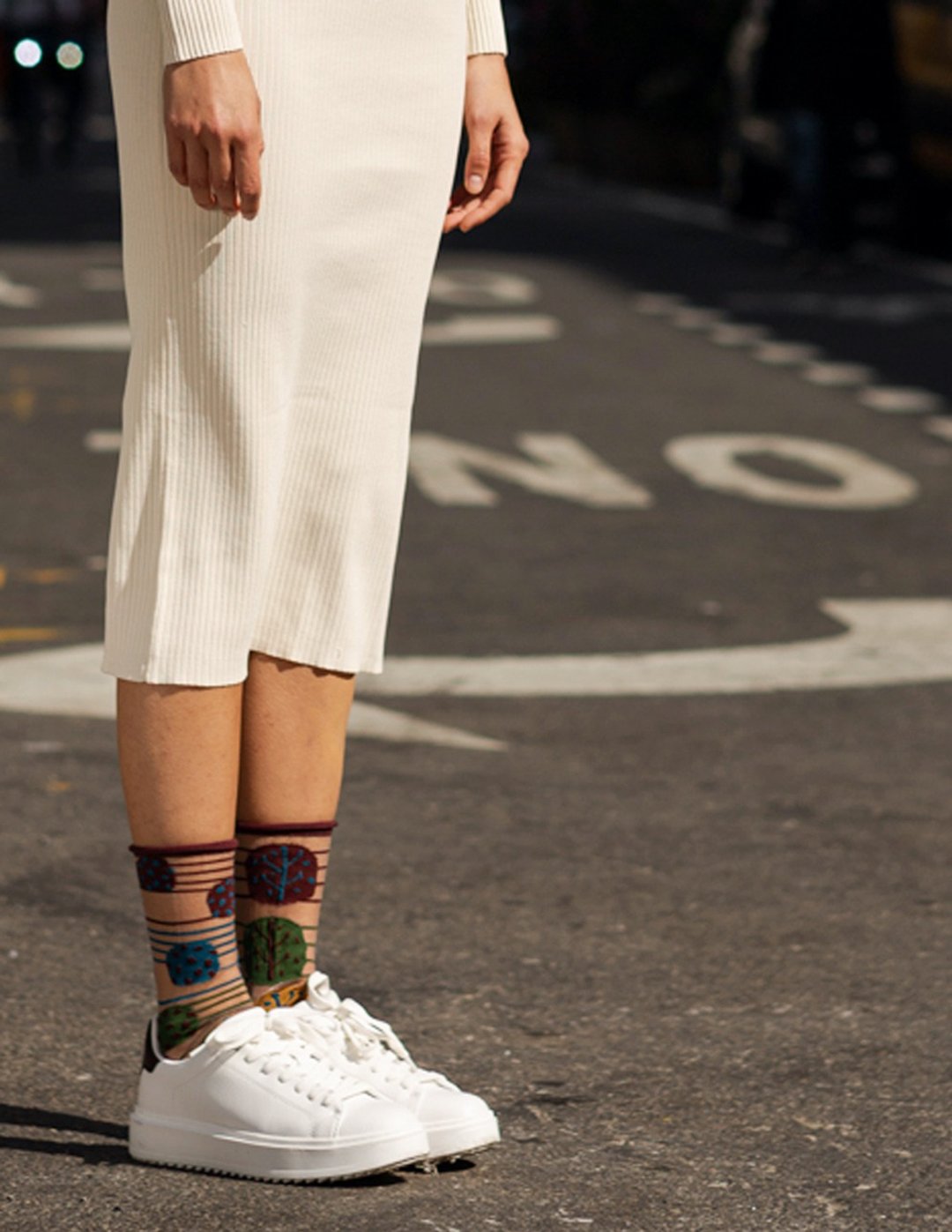 socks_acorn / organic cotton / irregular / socks / heart / monotone - 袜子 - 棉 红色
