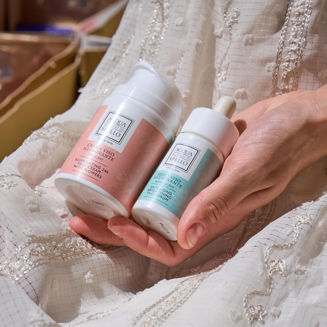 Acqua di Spello 长效亮白花萃保湿霜+抗衰老亮白精华 - 日霜/晚霜 - 塑料 
