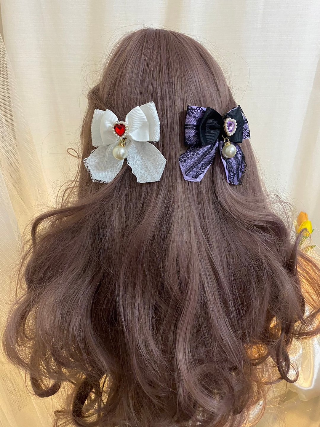 Mini Hair Bow Handmade accessories - 发饰 - 棉 多色