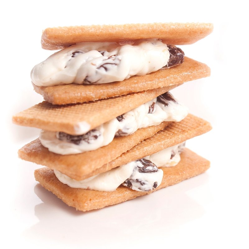 窝巷甜点店 - 兰姆葡萄奶油夹心饼干 - 5入牛皮纸盒装 - 蛋糕/甜点 - 新鲜食材 紫色