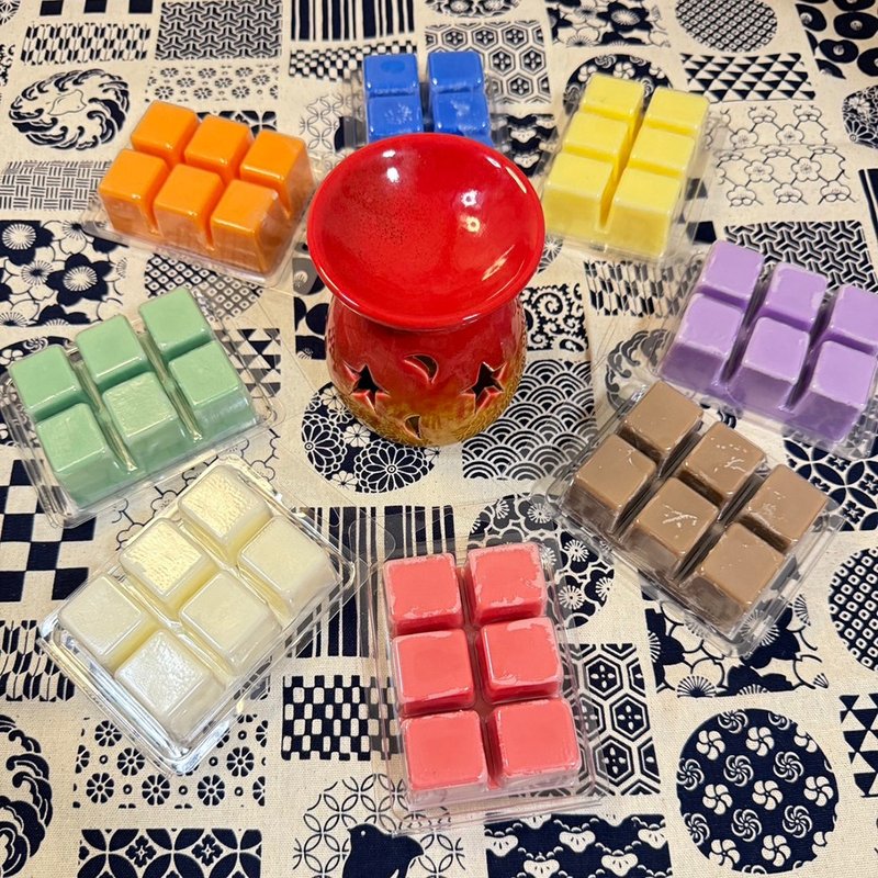 陶瓷香薰炉蜡块礼盒 - 蜡烛/烛台 - 蜡 