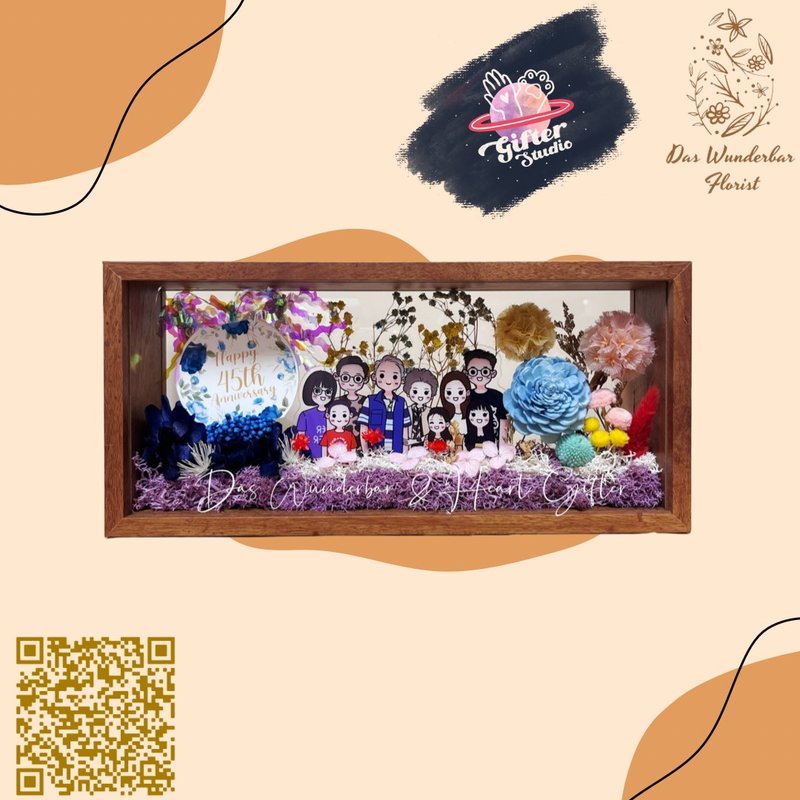 (L)定制似颜绘插牌花架_下单链接 - 摆饰 - 植物．花 多色