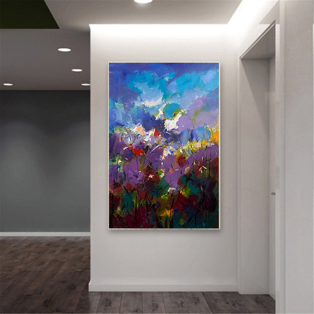 春韵 手绘油画/抽象/原创商品/装饰画/挂画/客厅/走廊/沙发背景画 - 海报/装饰画/版画 - 亚麻 多色