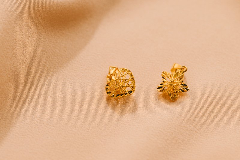 999纯金坠饰 - 项链 - 24k 金 金色