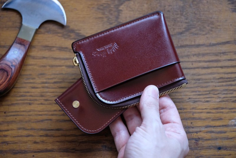 MILDY HANDS - 马臀皮拉链皮夹 - Zipper Wallet Shell Corodvan - 零钱包 - 真皮 多色