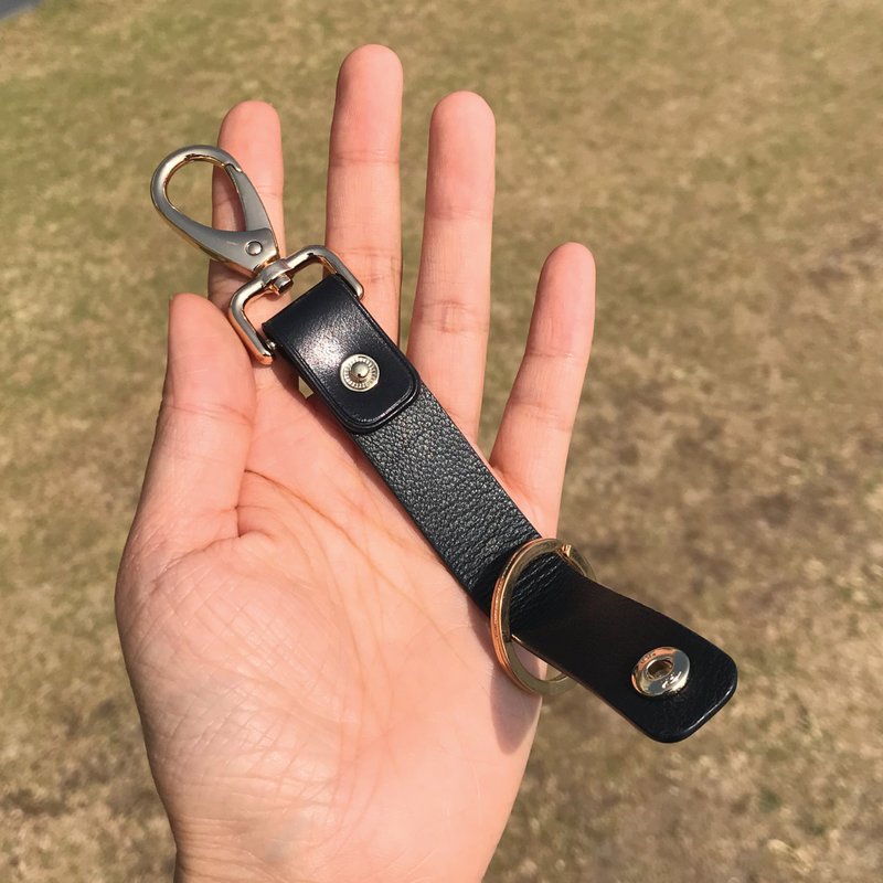 【钥匙/锁匙挂饰】小牛皮系列/简约风格/免费定制化压字 - 钥匙链/钥匙包 - 真皮 多色