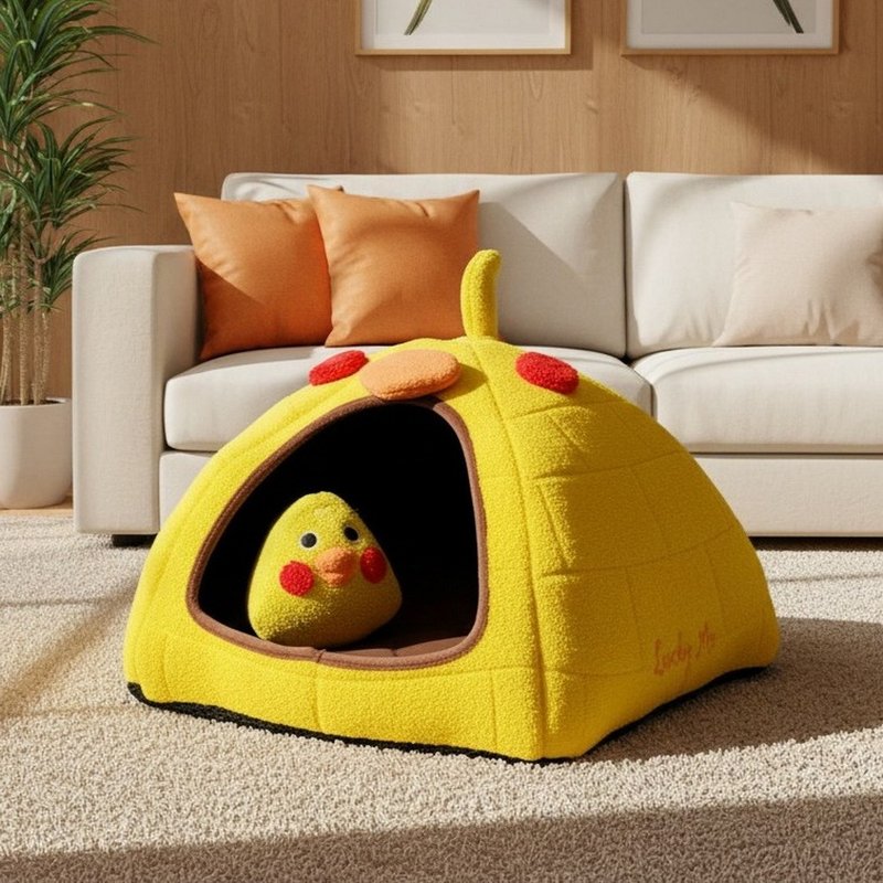 动物冰屋玩具组-  太阳玄凤 9种 猫窝 宠物床 - 床垫/笼子 - 其他人造纤维 蓝色