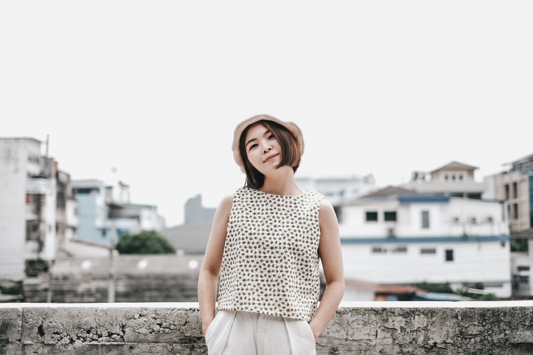 Cozy Top 雏菊衬衫 - 女装上衣 - 棉 黄色