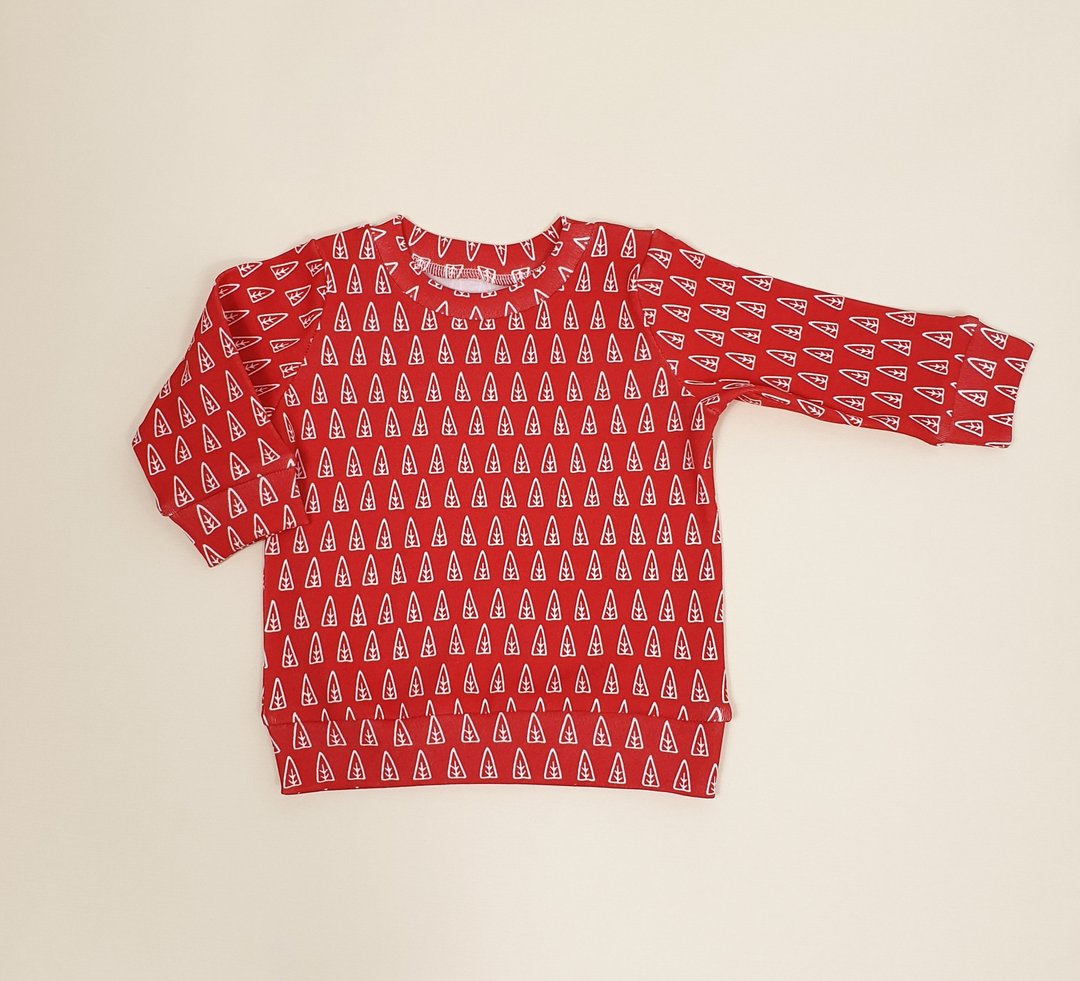 Christmas Trees baby sweatshirt, Xmas baby boy sweatshirt, baby girl sweatshirt - 童装上衣 - 棉 多色