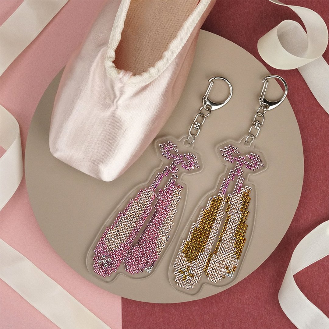 Rhinestone Craft-芭蕾舞鞋水钻钻装饰DIY材料包 - 其他 - 其他材质 粉红色