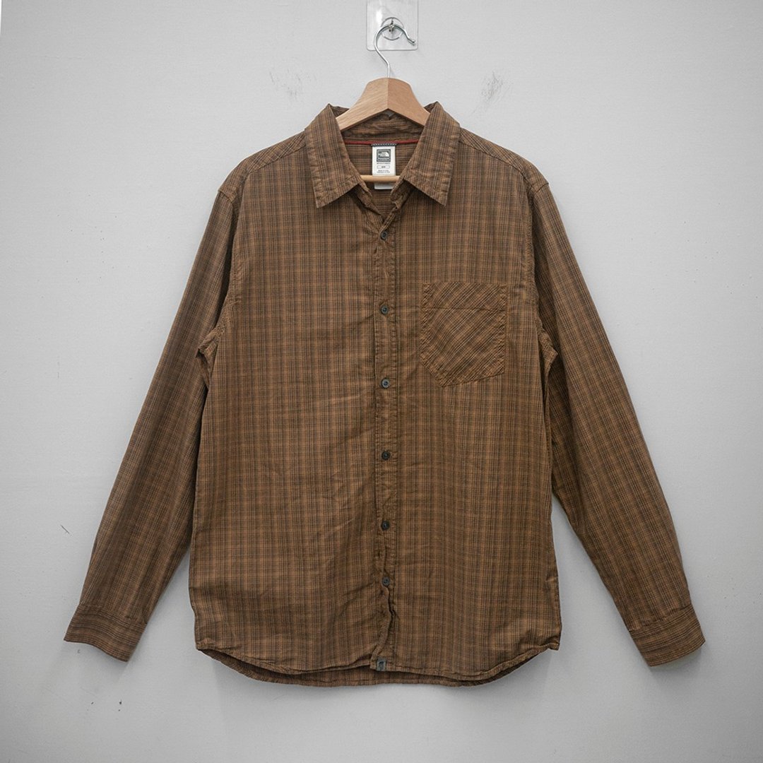 the north face 北脸 长袖衬衫 古着 二手 - 男装衬衫 - 棉 咖啡色