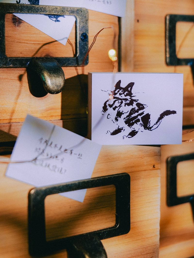 星空与猫 - 星星发射准备 压缩木印章 - 印章/印台 - 木头 