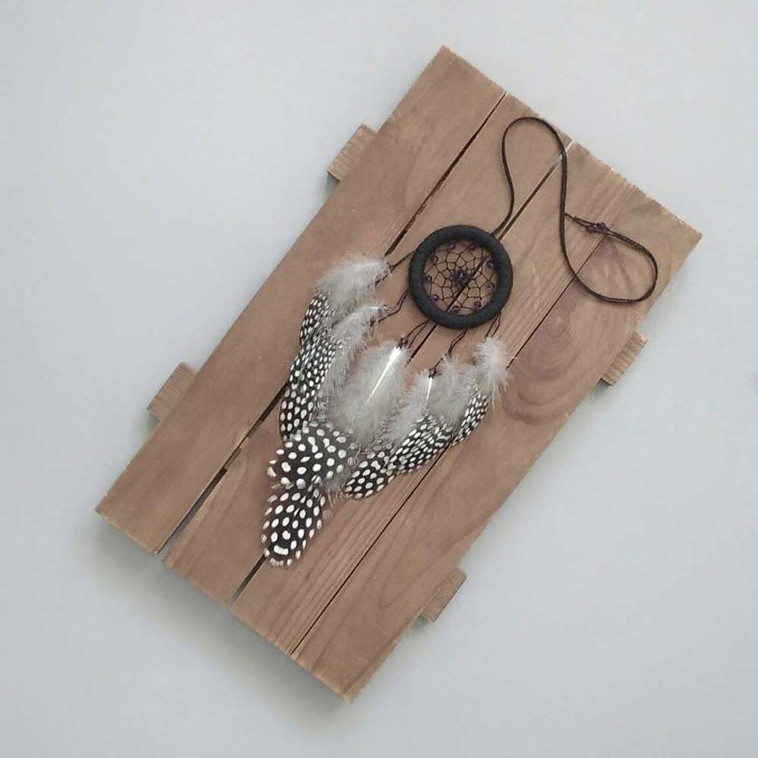Dream catcher. Small car dream catcher. Black gray dream catcher. Car hanging - 其他 - 其他材质 灰色