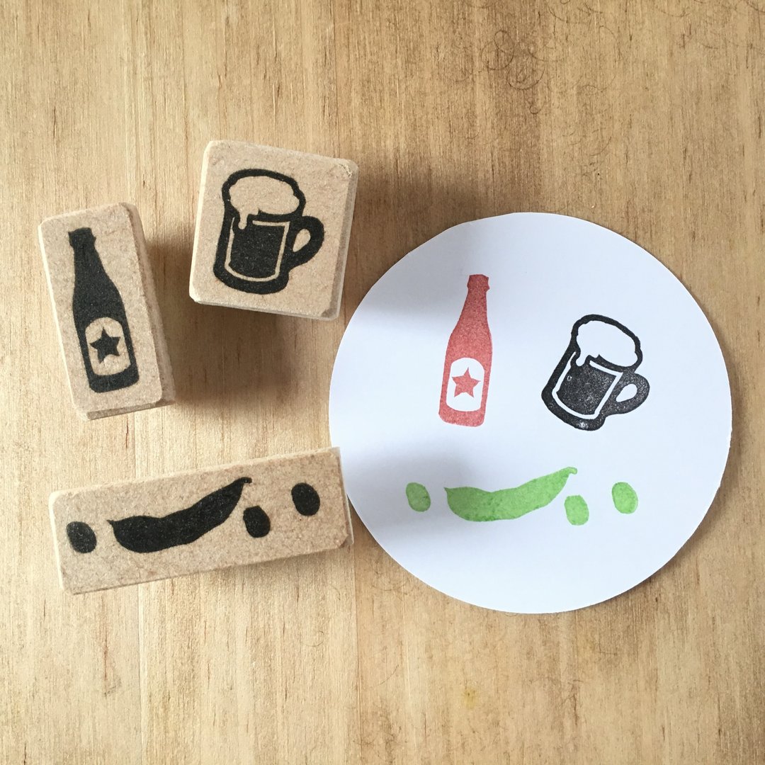 Eraser ginkgo DE beer set - 印章/印台 - 其他材质 