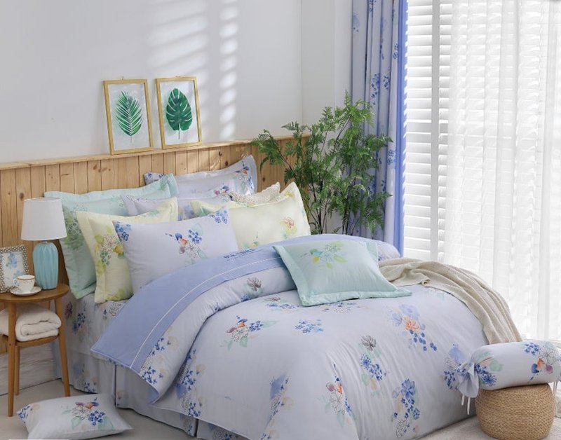 【R909-11 舒心花絮】100% 40支精梳棉 平被/被单 - 寝具 - 棉．麻 多色