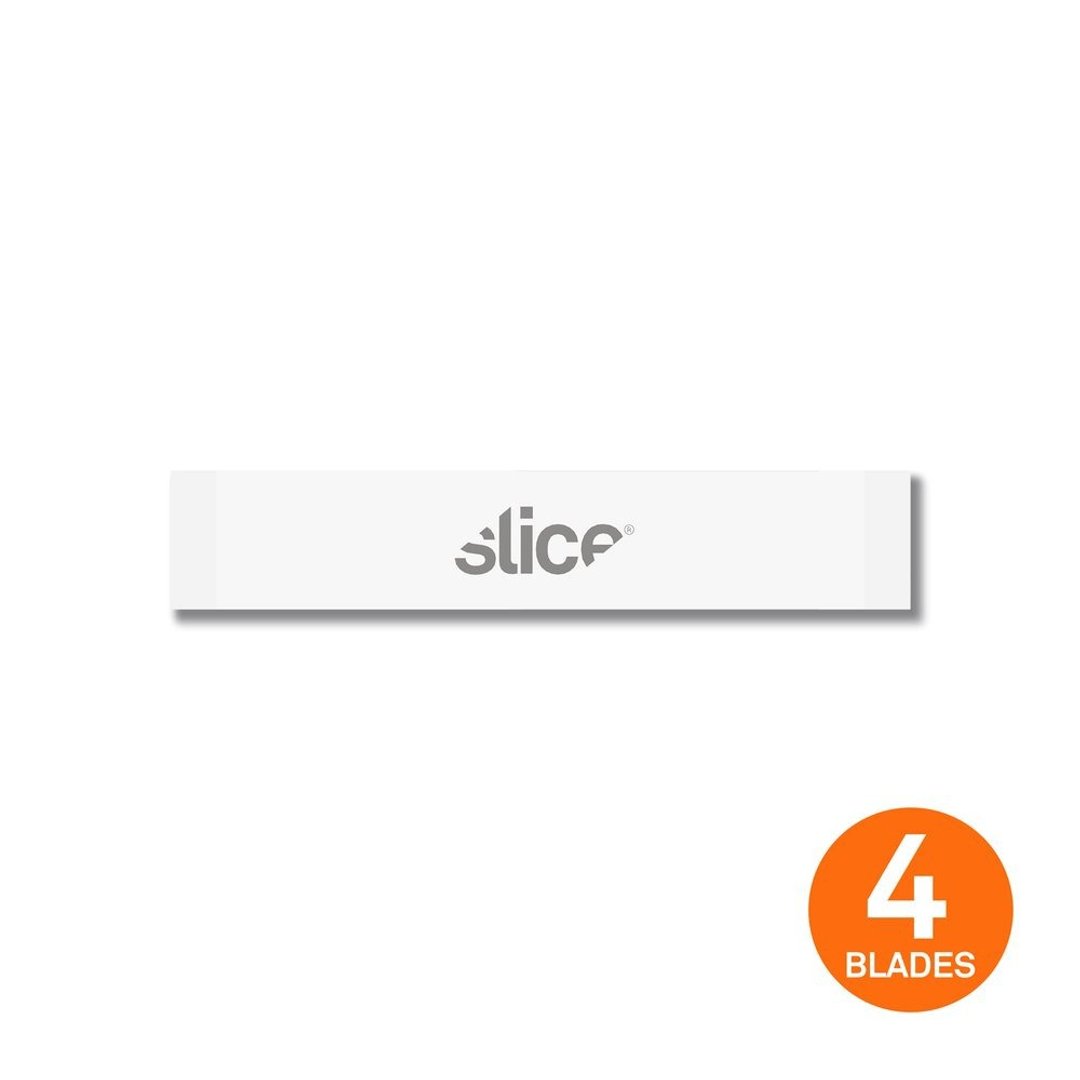 【Slice】陶瓷笔刀替刃 -平凿刀型 -4入组 - 剪刀/拆信刀 - 瓷 白色