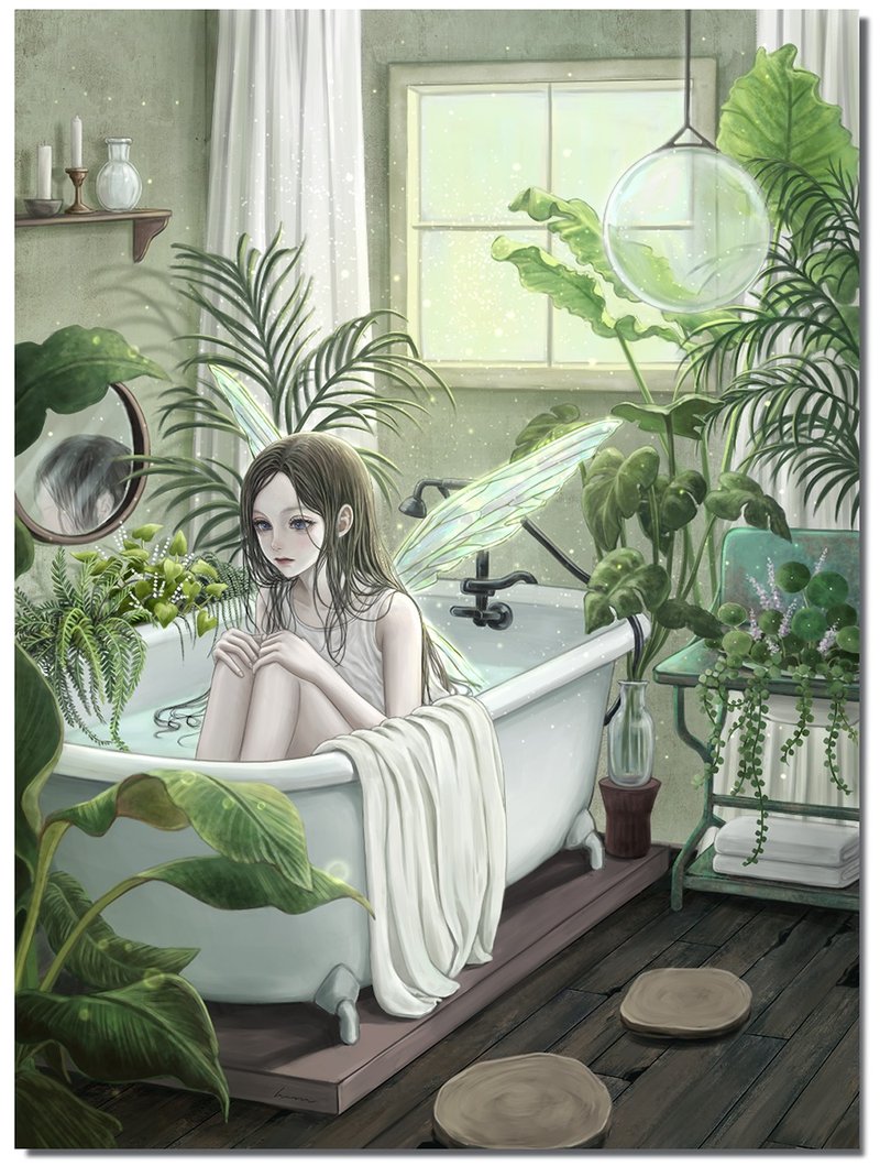 森林之影 - 卡片/明信片 - 纸 