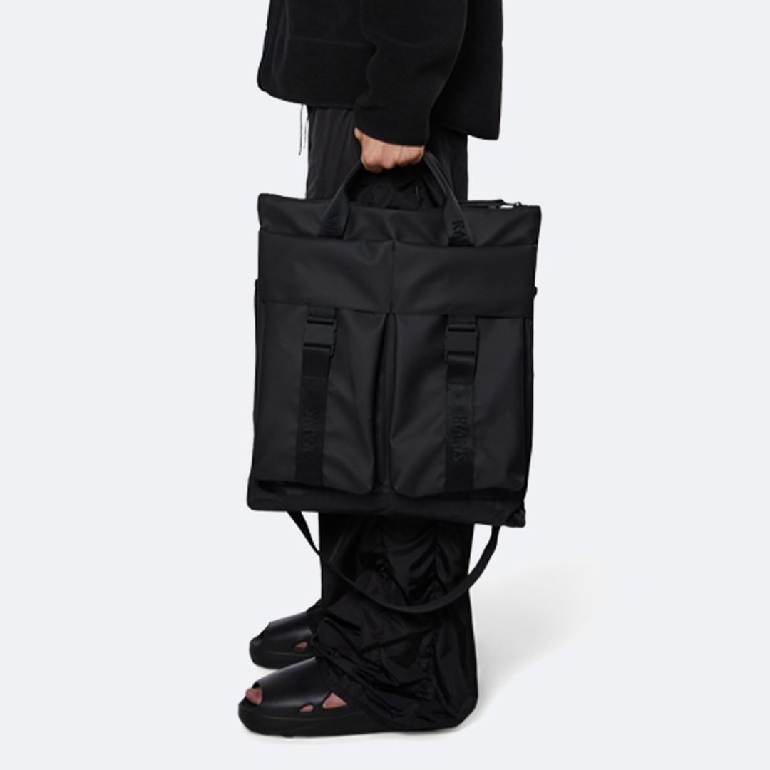 【丹麦 RAINS】Trail Tote Bag 织带基本款防水休闲托特包 - 手提包/手提袋 - 聚酯纤维 