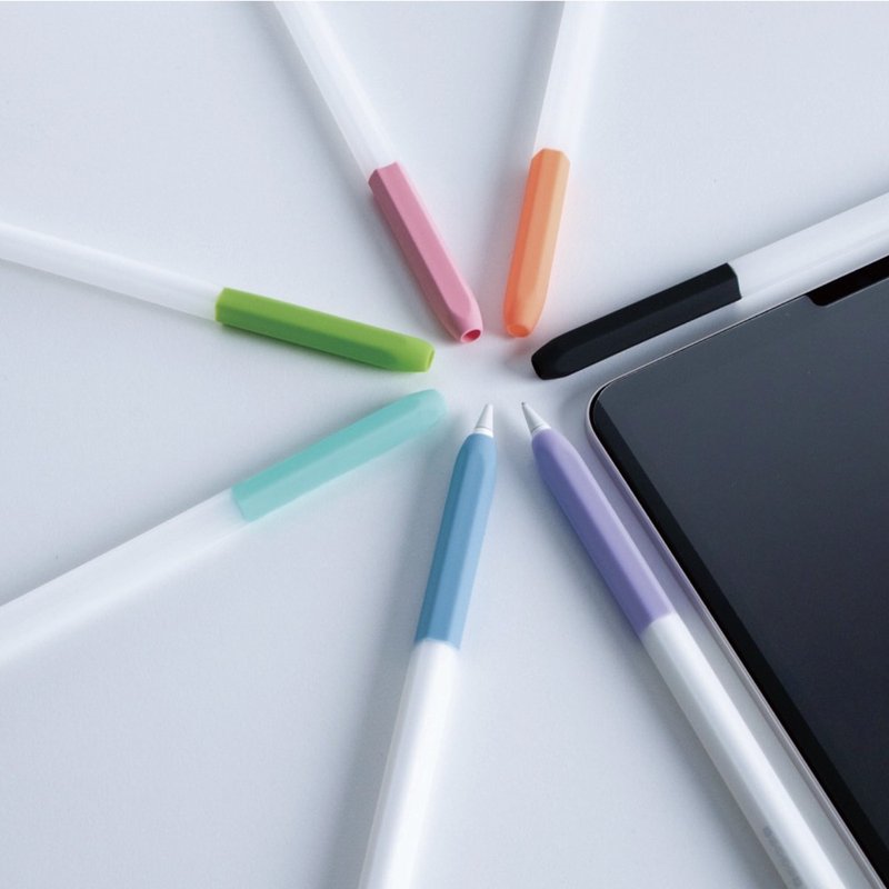 Apple Pencil 2代/Pro 原子笔造型保护套 - 双色果冻款 - 数码小物 - 硅胶 多色