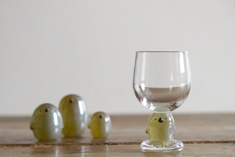Ousama Penguins Hina Mini Wine Glass [1 leg] - 酒杯/酒器 - 玻璃 