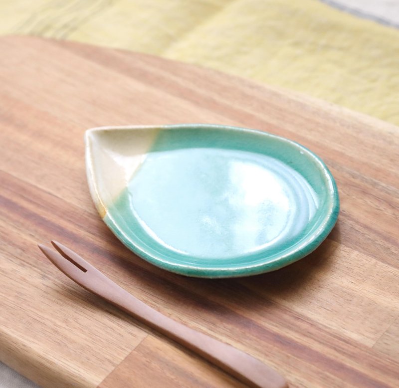 蓝蓝叶小盘 - 浅碟/小碟子 - 陶 蓝色