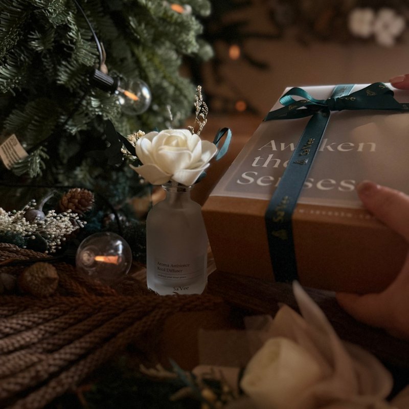 扩香花束香氛礼盒 Scented Bloom Giftset 香氛礼盒 - 香薰/精油/线香 - 精油 咖啡色