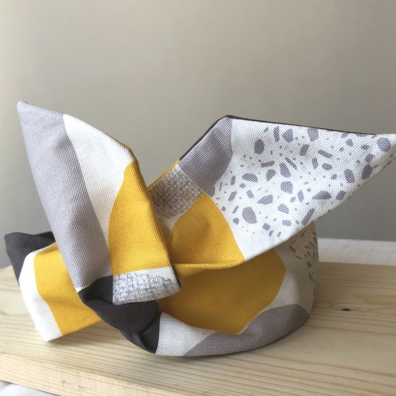 星球一日游 好烦小姐 铝线 发带 日本布 - 发饰 - 棉．麻 橘色