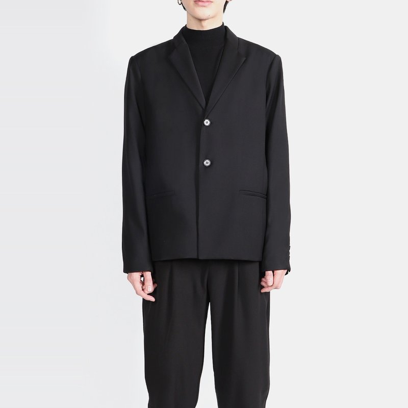 单排扣西装 - 男装西装外套 - 聚酯纤维 