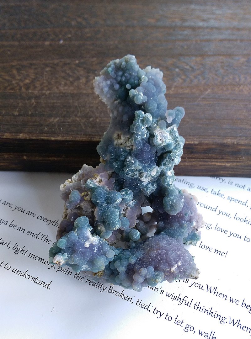 Grape Quartz 印尼产地 葡萄状 紫色石英 葡萄玛瑙 天然矿石 原矿 - 摆饰 - 其他材质 