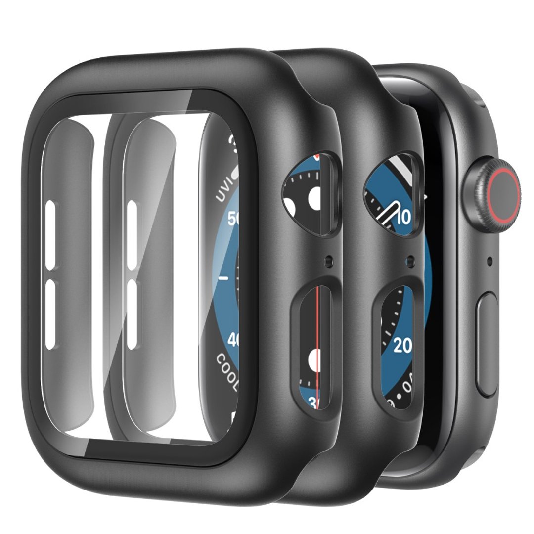 Apple Watch 一体式正面钢化玻璃硬壳防刮保护壳 - 两组入 - 数码小物 - 玻璃 