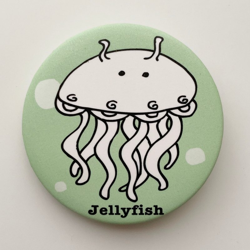 胸章海洋系列- 小帮手水母 | MonkeyCookie - 徽章/别针 - 塑料 透明