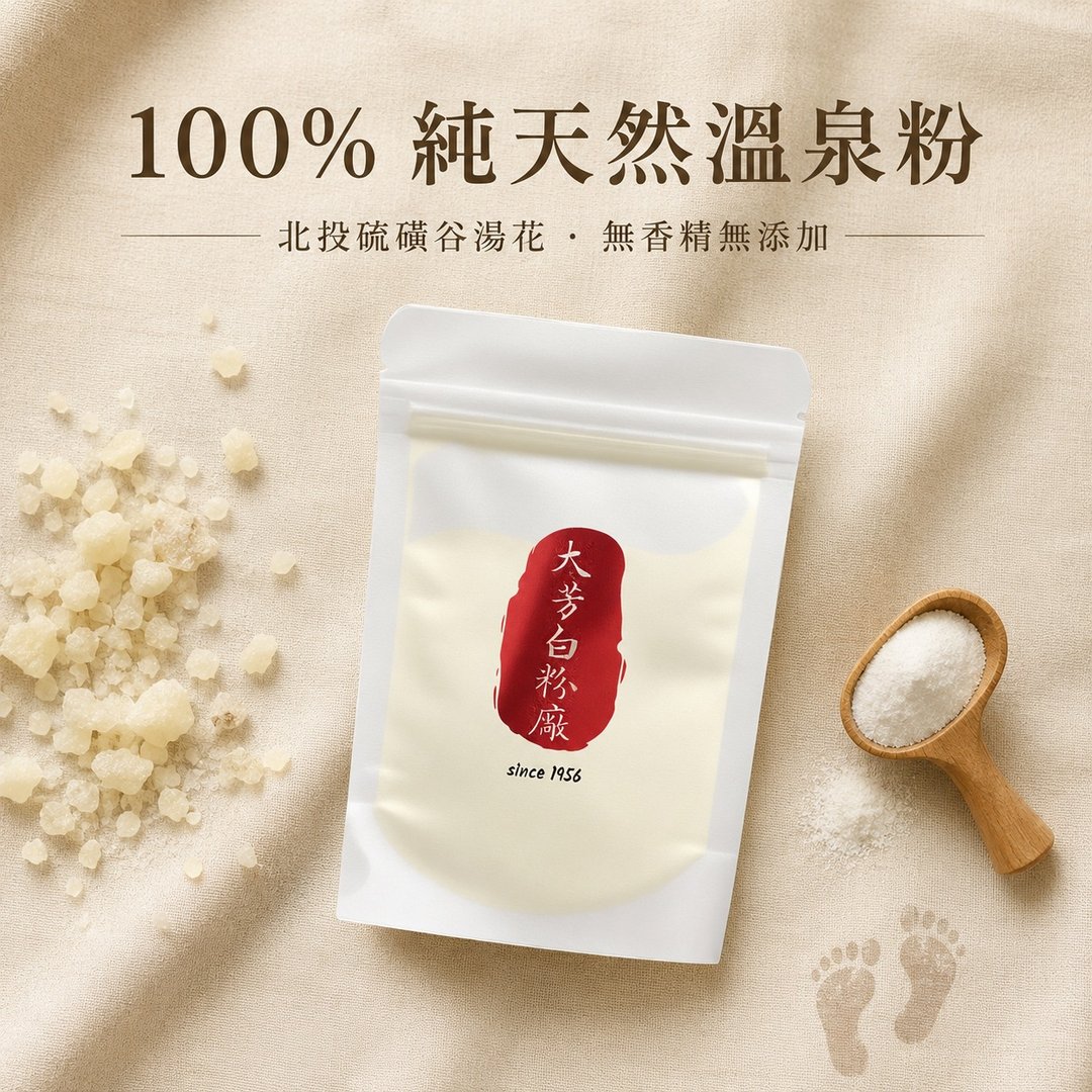 北投纯天然白磺温泉粉 5 入组 无添加 居家 SPA 台湾伴手礼 阳明山 - 肥皂/手工皂 - 浓缩/萃取物 白色